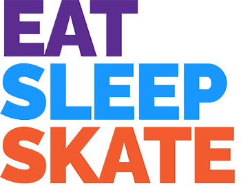 text image that says 'eat sleep skate'